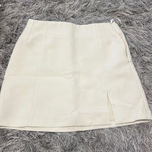 Zara white mini skirt